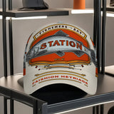 1 Gorra de Béisbol Clásica con Estampado de Pescador - Ajustable, Ideal para Uso Diario y Reuniones en Grupo, Ligera y Cómoda