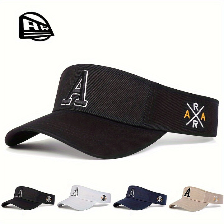 Gorra de sol ajustable de punto para hombre - Estilosa opciones negra, blanca, azul marino y beige para uso al aire libre, deportes y vestimenta casual - Perfecta para primavera, verano, otoño y vacaciones de playa, Sombrero de vacaciones de playa | Equip