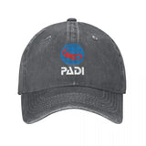 Gorra de Béisbol Lavada y Desgastada PADI - Gorra Snapback Ajustable para Hombres y Mujeres, Gorra Deportiva de Algodón Negra con Logo de Buceo, Ligera y Transpirable para Actividades al Aire Libre, Uso Casual | Ropa para Snorkel | Accesorio para la Cabez
