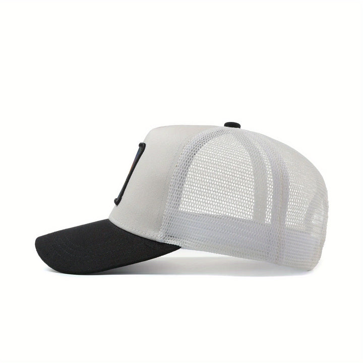 Gorra Unisex de Béisbol con Ajuste Snapback - Gorra Trucker Ligera y Transpirable, Diseño Vaquero del Oeste al Atardecer en Yellowstone, para Hombres y Mujeres, Pesca, Deportes, Casual - Regalo Perfecto para Papá, Mamá, Él, Ella, Accesorio de Verano, Lava