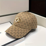 1 gorra de béisbol con visera, nueva moda, estampado, tendencia ligera de lujo