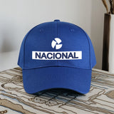 1 Gorra de béisbol NACIONAL - Letras y logo llamativos, cierre ajustable con visera, gorro de poliéster ligero para hombres y mujeres, deportes, senderismo, running, equipo de senderismo, diseño deportivo, construcción duradera, entusiastas de los deporte