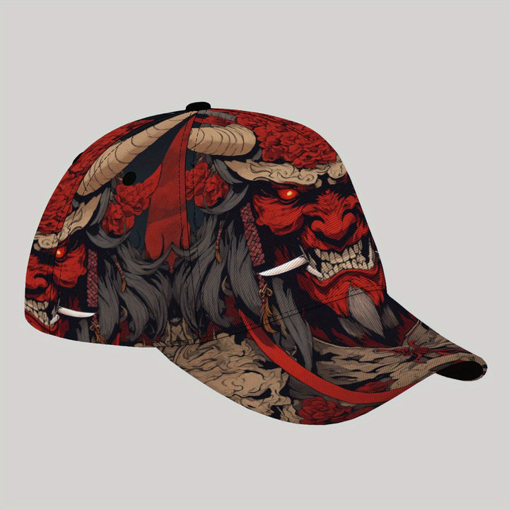 Gorra de Béisbol para Hombres CUTEHSJ - Gorra Ligera Ajustable con Diseño de Dragón Rojo y , Malla Transpirable en la Parte Trasera para Playa, Pesca, Actividades al Aire Libre y Vacaciones, Accesorio de Playa, Estilo Hip Hop, Detalles Vibrantes