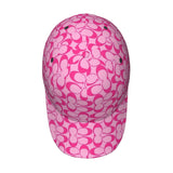 1pc Gorra Trucker con Estampado Completo de Logo Rosa - Gorra Ajustable Unisex con Diseño de Logo Blanco, Ala Ancha Ligera para Hombres y Mujeres, Deportes Casuales al Aire Libre , Patrón de Logo Rosa (Lavable a Máquina)