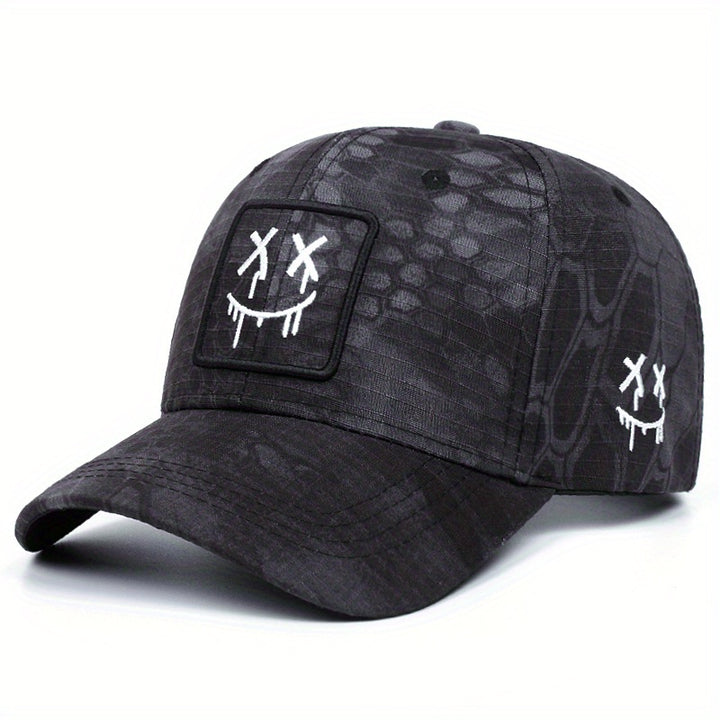 Tela. 2025 Nuevo Gorro de Béisbol Deportivo para Hombre - Snapback Ajustable, Estilo Casual con Diseño Gráfico Elegante, Béisbol. Tela.