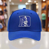 Sombrero de camionero ajustable para hombres de la Universidad de Duke - Ligero y transpirable, con diseño de cara de Diablo Azul, diseño negro y blanco, perfecto para deportes al aire libre y uso casual, accesorio de cabeza casual | Accesorio de cabeza a