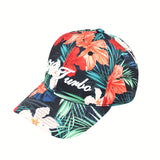 1 Gorra de Béisbol Inspirada en Diseño Floral - Sombrero Deportivo Ligero Ajustable, Transpirable para Viajes y Salidas Diarias Todo el Año, Plegable para Sol