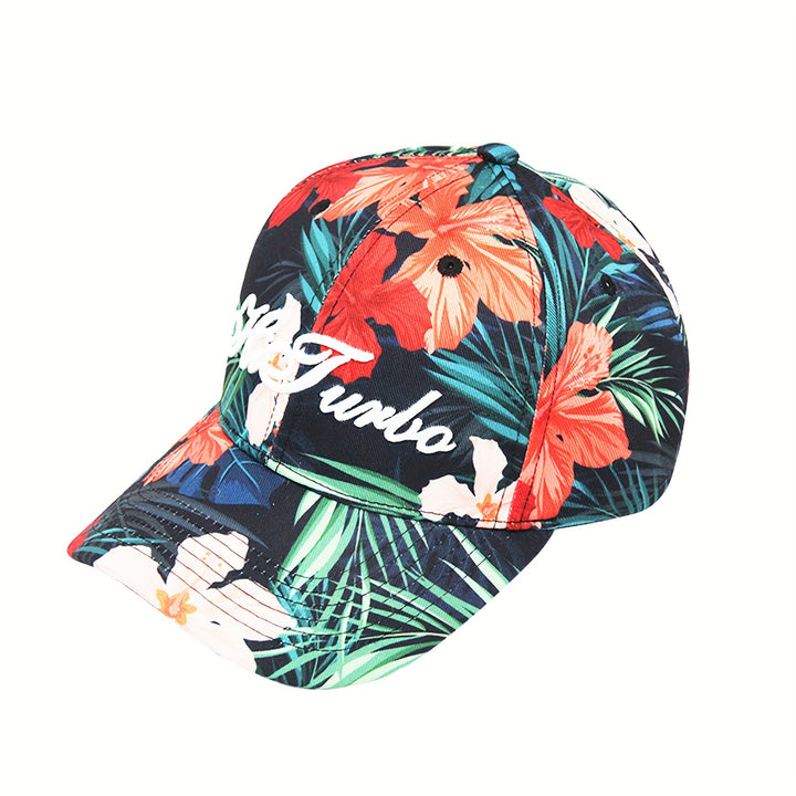 1 Gorra de Béisbol Inspirada en Diseño Floral - Sombrero Deportivo Ligero Ajustable, Transpirable para Viajes y Salidas Diarias Todo el Año, Plegable para Sol