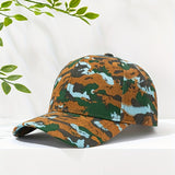 Gorra de Béisbol de Camuflaje [Poliestera], Ajuste Elástico de Poliéster, Sombrero Ligero para Todas las Estaciones con Cierre de Tirón, Solo Lavado a Mano - Diseño de Pico de Pato a la Moda