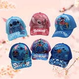 Gorra Trucker Ajustable Disney Stitch - Gorra de Béisbol con Malla Transpirable y Estampado de Dibujos Animados, Lavable a Máquina para Adolescentes, Sombrero Solar para Viajes al Aire Libre y Regalos Navideños (Colores Mixtos), Accesorio Casual, Ajuste S