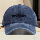 1 Gorra de béisbol retro con estampado de texto a presión - Snapback ajustable, gorro unisex ligero para hombres y mujeres, moda urbana streetwear, con letras