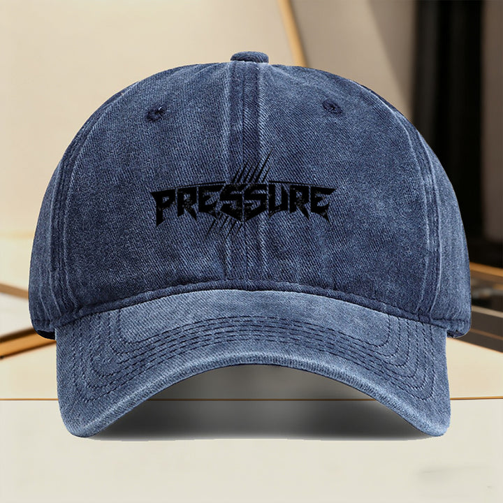 1 Gorra de béisbol retro con estampado de texto a presión - Snapback ajustable, gorro unisex ligero para hombres y mujeres, moda urbana streetwear, con letras