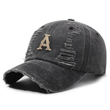 Gorra de béisbol para hombre y mujer con una letra A y diseño en línea - Tela transpirable, ala estructurada, sombrero para exteriores para todas las estaciones para deportes, ropa casual, accesorio deportivo, sombrero elegante, sombrero duradero, sombrer