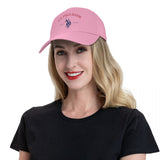 Gorra de béisbol ajustable U.S. Polo Assn. Since 1890, con protección solar, estilo deportivo clásico, 1 unidad en poliéster blanco con estampado rojo y azul, ideal para actividades al aire libre, regalo perfecto para hombres y mujeres