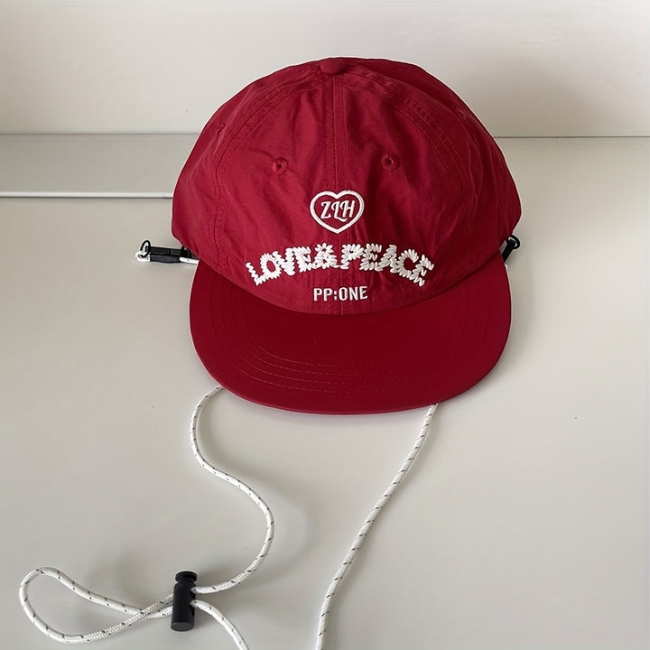 Gorra Unisex Ajustable para Exteriores de Secado Rápido con Bordado - Gorra Transpirable para Todas las Estaciones en Blanco/ para Hombres y Mujeres, , Senderismo, Running, Uso Casual - Diseño de Nombre/Logo