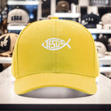 1 gorra fresca con estampado de espina de pescado, tejido ligero de poliéster, tacto suave, gorra estilo camionero, adecuada para todos los géneros, fácil de llevar, diseño atemporal, ideal para noches de fogata y aventuras