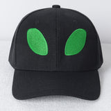 Gorra de Béisbol Bordada con Alien Verde Neón - Sombrero de Protección Solar Suave y Original para Hombres y Mujeres, Ligero y Elegante con Diseño en Forma de Huevo
