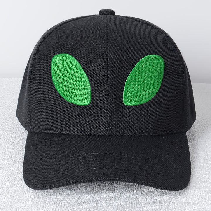 Gorra de Béisbol Bordada con Alien Verde Neón - Sombrero de Protección Solar Suave y Original para Hombres y Mujeres, Ligero y Elegante con Diseño en Forma de Huevo