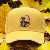 1 sombrero ajustable para camioneros con diseño de plumas de indígenas americanos - Transpirable, alta calidad, sombrero deportivo para golf, senderismo, camping, viajes y ciclismo - Unisex, estilo casual, negro, sombrero deportivo al aire libre | Accesor