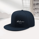 Gorra de Béisbol de Ala Ancha para Hombres - Talla Grande, Visera Curva Negra y Panel Blanco Ajustable, Sombrero Transpirable de Estilo Hip-Hop para Baile, Primavera/Otoño (Ajusta a Curvas de Cara 0)