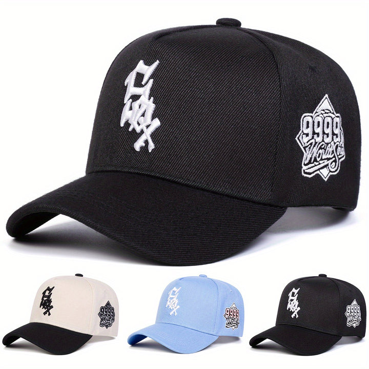 Gorra de Béisbol para Hombre SOX con Letras, Gorra de Cinco Paneles Ajustable y Casual para Exteriores, Ideal para Primavera Otoño, Viajes y Vacaciones en la Playa