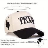 1 Sombrero de Basquetbol TEXAS para Hombres, Ajustable para Deportes al Aire Libre, Viajes en Primavera/Otoño y Vacaciones en la Playa