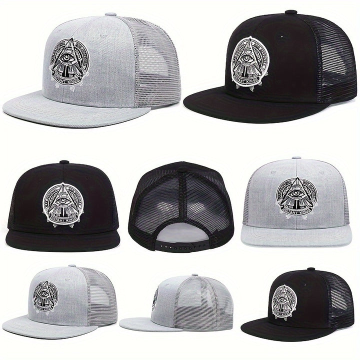Gorra De Béisbol Bordada con Patrón Del Ojo De Dios, A Prueba De Sol Y Viento, Para Hombres