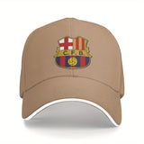 Gorra de Béisbol Barcelona para Hombre - Visera Curva, Protección Solar SPF con Recubrimiento PVC, Ligera y Duradera - Regalo Ideal para Aficionados del Fútbol (), Diseño Deportivo, Actividades al Aire Libre