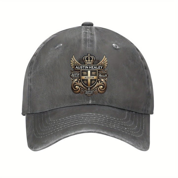 Gorra de Béisbol Negra para Hombres y Mujeres con Insignia Cruzada Dorada & Alas - Estructurada en Seis Paneles Transpirable, Letras Pesadas Austin Diseño Texas Longhorns - Sombrero Deportivo Casual al Aire Libre Para Atuendo Relajado, Cómodo Unisex Go...