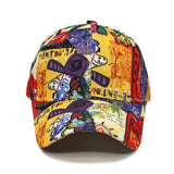 Gorra de béisbol con graffiti hip hop para mujer - Snapback ajustable, gorra urbana ligera con gráficos de graffiti, lavable a máquina para conciertos, festivales, uso diario - Ajuste casual sin elasticidad, accesorio para festivales, equipo para conciert