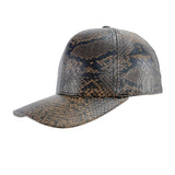 Gorras de béisbol con patrón de serpiente único, gorras de hip-hop de tendencia callejera para hombres y mujeres, gorras de sombra y protección solar para salidas, gorras de pico de pato para jóvenes, gorras sin parte trasera