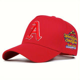 Gorra de béisbol gótica para hombre con bordado WORLD, ajustable, protección solar y elegante, ideal para primavera/otoño