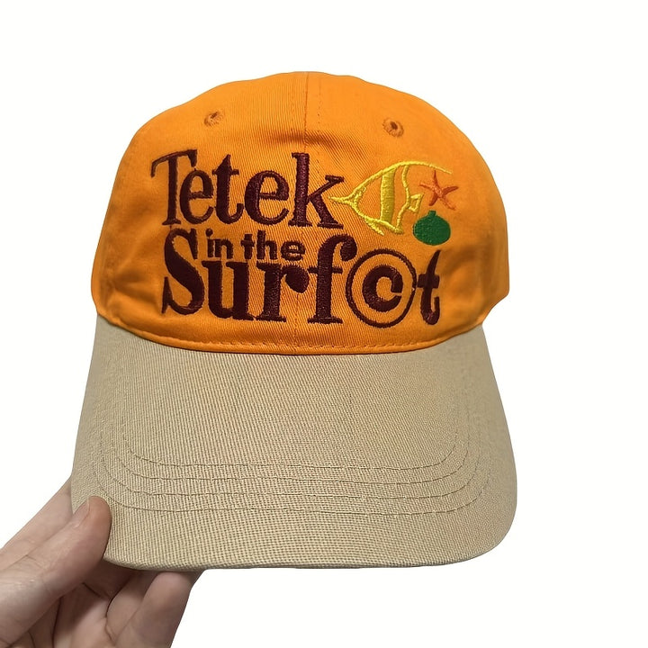 Gorra de Béisbol Ligera Ajustable para Mujeres - Diseño Bordado en Rosa Suave y Contraste, Sombrero Unisex Transpirable para Salidas Casuales & Playa, Moda Retro con Ajuste Cómodo, Accesorio de Playa, Bordados Divertidos, Costura Duradera, Prenda de Cabez