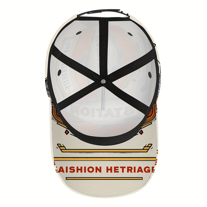 1 Gorra de Béisbol Clásica con Estampado de Pescador - Ajustable, Ideal para Uso Diario y Reuniones en Grupo, Ligera y Cómoda