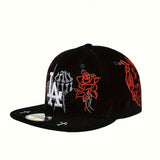 Gorra de béisbol New Era LA Hard Top, ajustable, bordada, visera plana, estilo urbano, bordado 3D, ideal para deportes al aire libre, pesca, caza, uso casual - Para hombre, para todas las estaciones