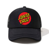 1pc Gorra de Béisbol SANTA CRUZ Estampada - Ligera y Transpirable, Unisex para Exteriores con Logo en Amarillo Intenso y Rojo, Sombrero Deportivo Casual para Hombres y Mujeres, Accesorio Duradero