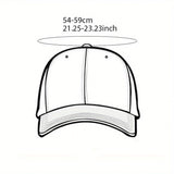 Gorra de Béisbol Bordada Estilo Coreano para Mujer, Versátil y Retro Americana con Gran Circunferencia para Cabeza