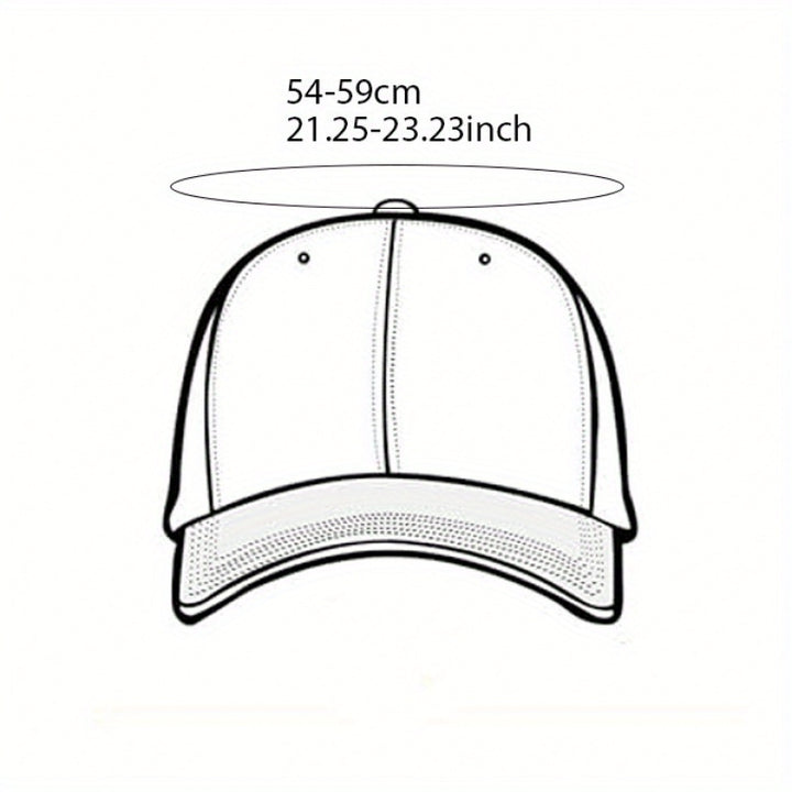 Gorra de Béisbol Bordada Estilo Coreano para Mujer, Versátil y Retro Americana con Gran Circunferencia para Cabeza