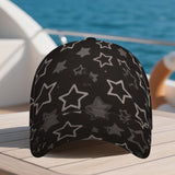 1 gorra ajustable Snapback con estampado 2D de estrellas de noche estrellada - Ideal para deportes, running y uso casual - Cómoda de poliéster, unisex para disfraces de Halloween/Navidad/Acción de Gracias - Accesorio de cabeza elegante