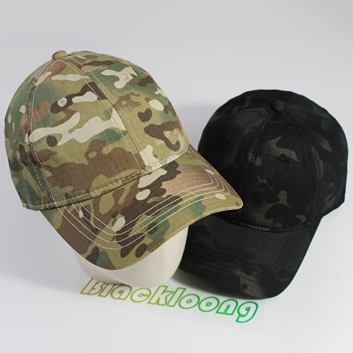 1pc Gorra de Béisbol Unisex con Estampado Camuflaje Ajustable para Deportes al Aire Libre, Sombrero Trucker Suave