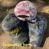 Gorra de Béisbol Bordada Personalizada con Texto, Gorra Camuflaje a Medida, Regalo para Papá o Sororidad