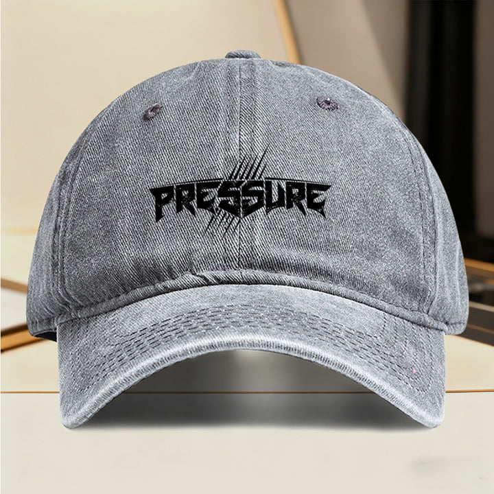 1 Gorra de béisbol retro con estampado de texto a presión - Snapback ajustable, gorro unisex ligero para hombres y mujeres, moda urbana streetwear, con letras