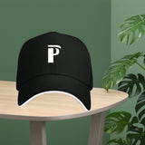 Gorra de béisbol unisex ajustable con estampado de la letra P - Ligera y transpirable, con ribete y visera curva para deportes al aire libre y gorra casual para hombres y mujeres, regalo perfecto para las fiestas (lavable a mano)