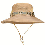 Gorra deportiva para hombre con protección solar, ideal para pesca, con ala ancha para mejor protección UV y diseño de malla transpirable