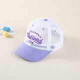 Un paquete de gorras de béisbol transpirables para niños y niñas, edades 3 a 7 años, sombreros con visera estilo malla