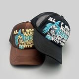 Esta red, que se puede reajustar, presenta diseños encantadores y caprichosos, letras y bordado 3D. Es el regalo perfecto para viajes, pesca al aire libre y para compartir con amigos y familiares. Sombrero para hombre, gorra con ala para hombre