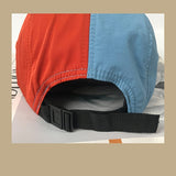Gorra Deportiva Retro de Banda Plana con Bloques de Color, Secado Rápido y Suave para Exteriores - Pack de Cinco Piezas