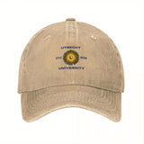 Gorra de béisbol de la Universidad de Utrecht - Negra con bordado dorado, sombrero de lujo para hombres y mujeres, diseño elegante con motivos de sol, perfecto para deportes o uso casual, gorra de béisbol.