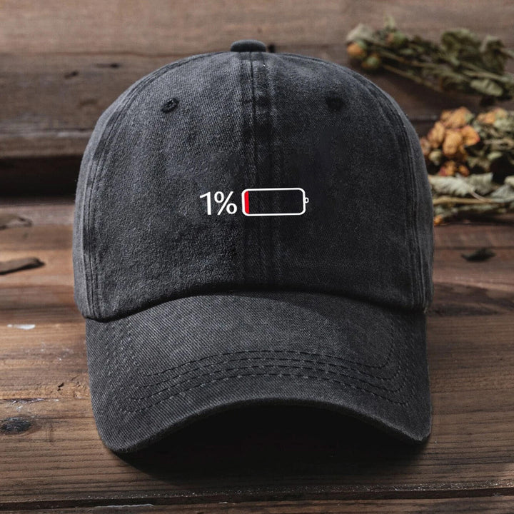 Gorra de béisbol con estampado lavado para hombre