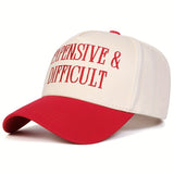 Gorra de béisbol bordada personalizada para mujer, con un diseño de camionero caro y desafiante, ideal para gorras deportivas de exterior, perfecta para la moda casual urbana durante viajes de primavera y otoño, incluyendo vacaciones en la costa y 10 apro